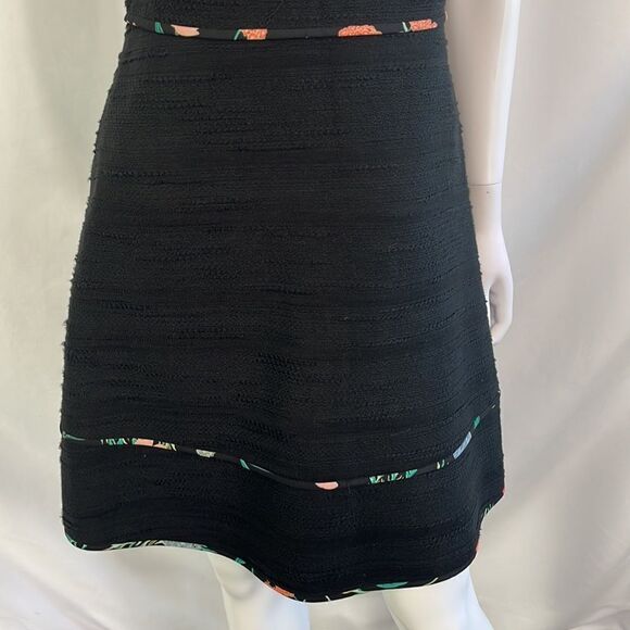 Kate Spade New with Tags Black with Multi Print Trim Dress - Picture 7 of 10